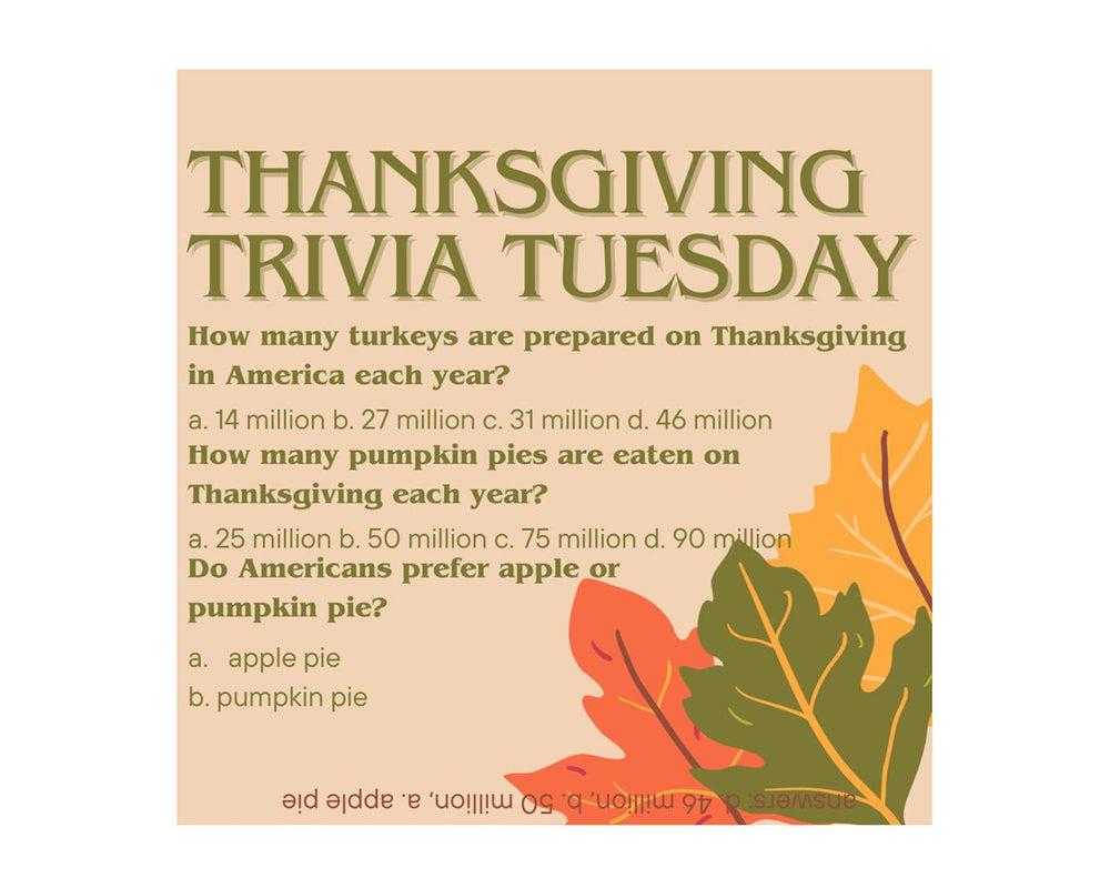 MUCH to give THANKS for on Trivia Tuesday!