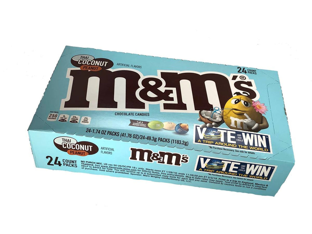 M&M's Thai Coconut Peanut Chocolate Candies|m&m's mexican jalapeno peanut chocolate candies|