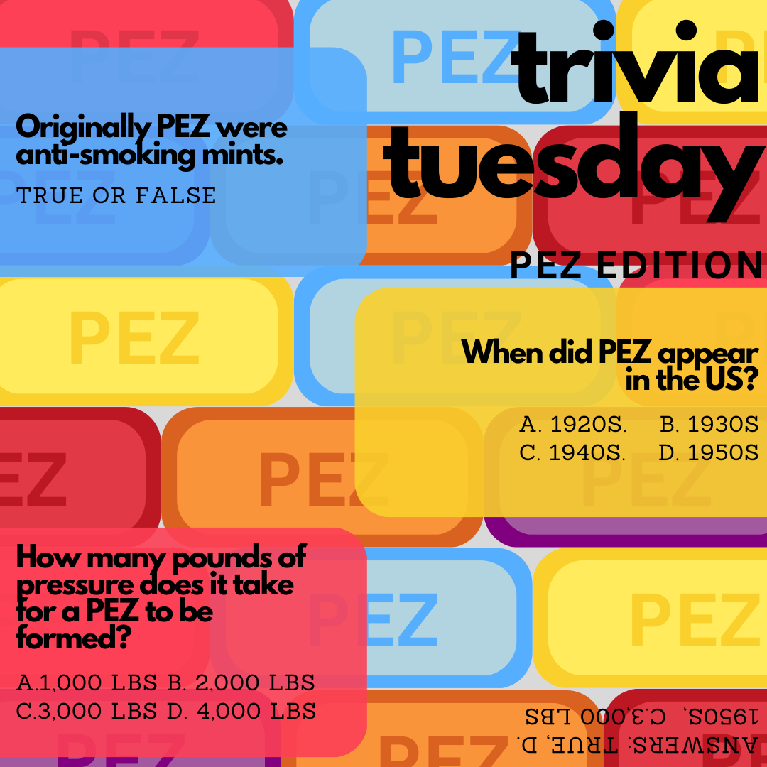 Test your Pez Candy Knowledge on Trivia Tuesday!