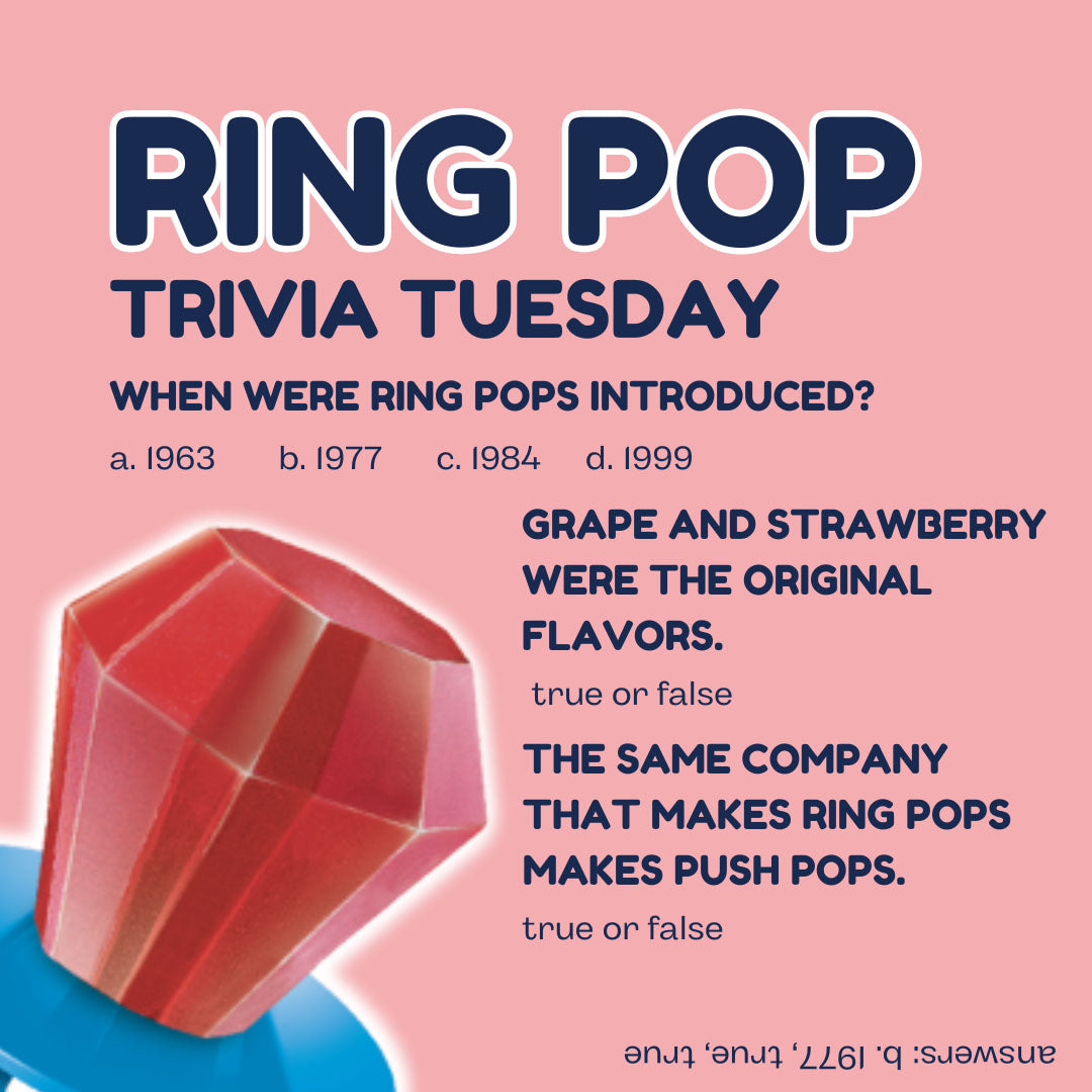 Test Your Knowledge about the FIRST Bling Lollipop, aka Ring Pops!