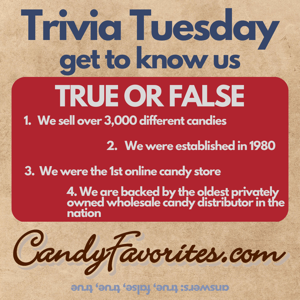 It's time to test your CandyFavorites knowledge on Trivia Tuesday!