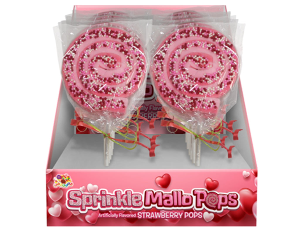 Alberts Valentine Sprinkle Mallo Pop - 12 / Box