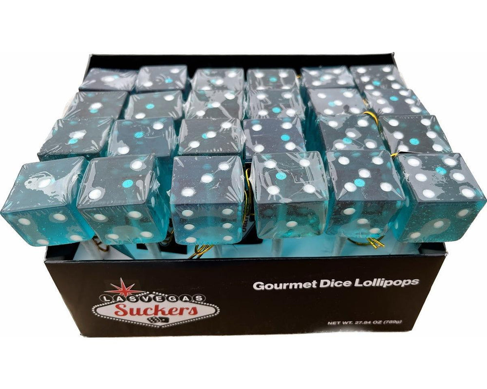 Blueberry Gourmet Dice Lollipops - CandyFavorites