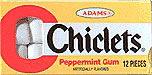 Chiclets Peppermint Gum - CandyFavorites