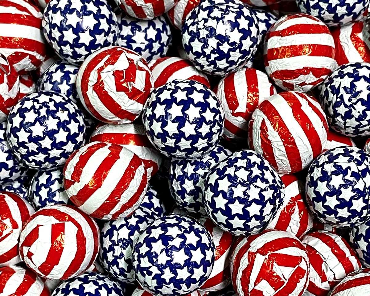 Chocolate Patriotic Balls - CandyFavorites