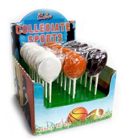 Collegiate Sports Lollipops - CandyFavorites