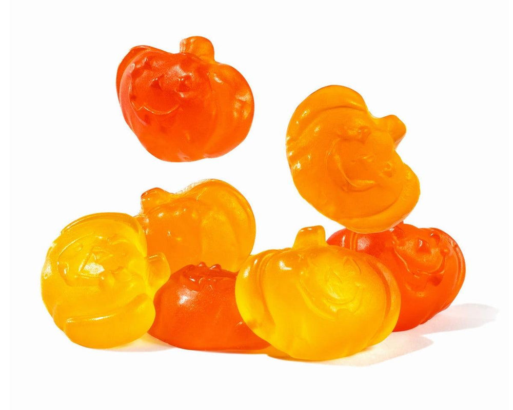 Fall Gummi Pumpkins Faces - CandyFavorites