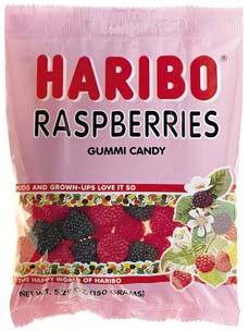 Haribo Gummi Raspberries Bags - CandyFavorites