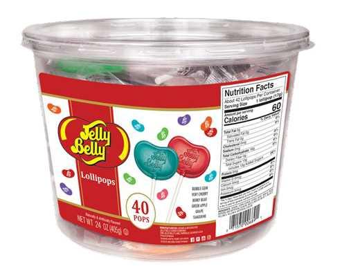 Jelly Belly Lollipop Tubs - CandyFavorites