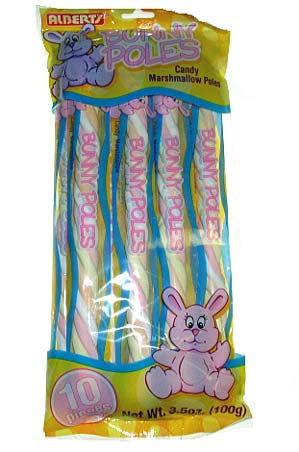 Marshmallow Easter Bunny Poles - CandyFavorites