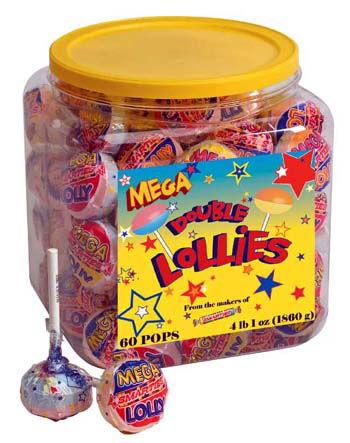 Mega Smarties Double Lollipops - CandyFavorites