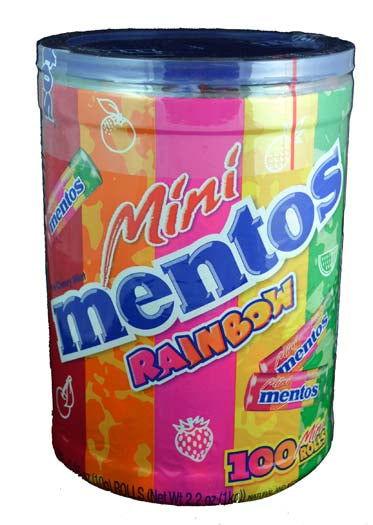 Mini Rainbow Mentos Tub - CandyFavorites