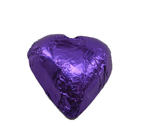 Purple White Chocolate Hearts - CandyFavorites