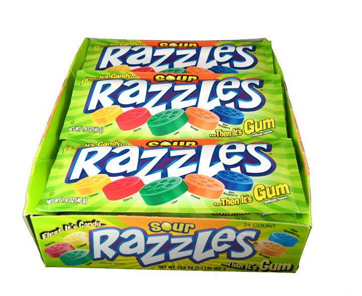 Razzles Sour Bubble Gum - CandyFavorites