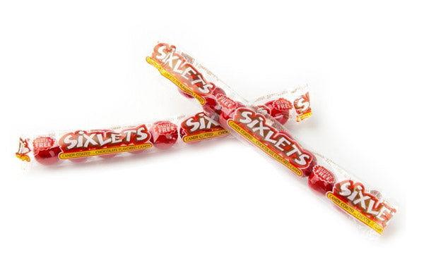 Red Apple Sixlets Tubes - CandyFavorites