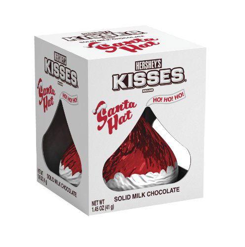 Santas Hat Hersheys Kiss - CandyFavorites