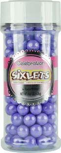 Shimmer Lavender Sixlets Jars - CandyFavorites