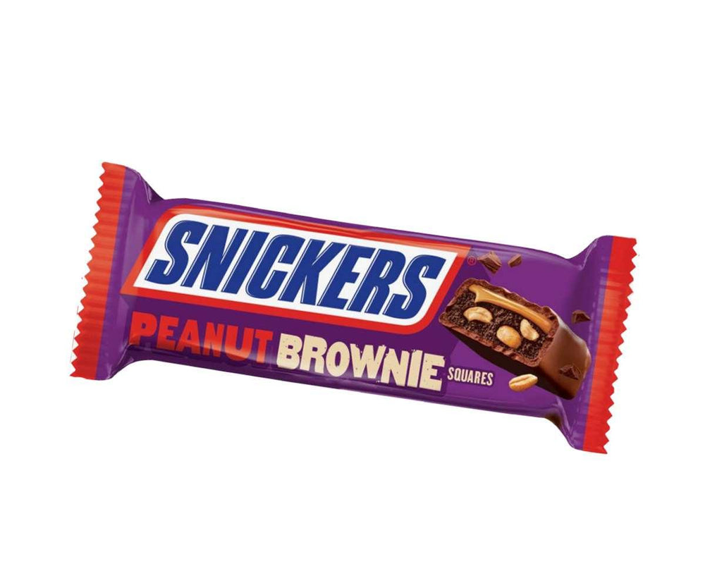 Snickers Peanut Brownie Squares - CandyFavorites