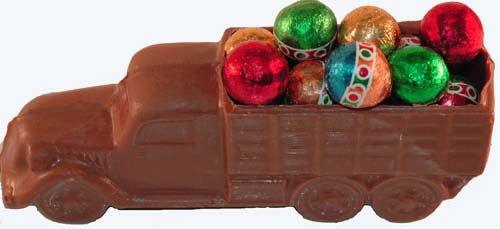 Solid Chocolate Holiday Trucks - CandyFavorites