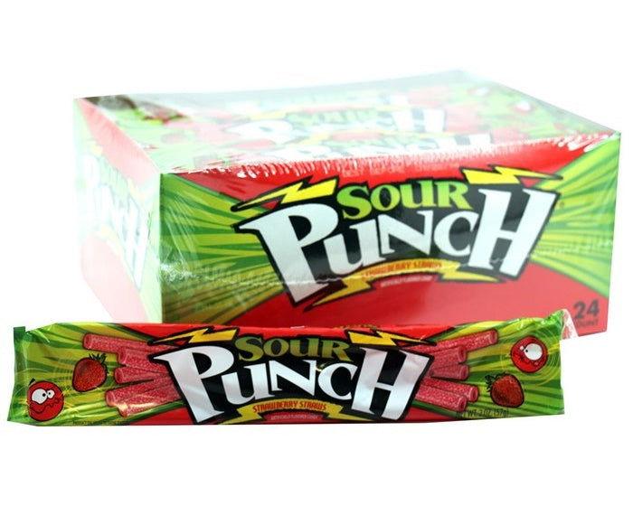 Sour Punch Straws Strawberry - CandyFavorites