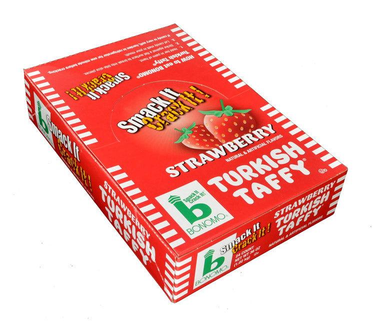 Strawberry Bonomo Turkish Taffy - CandyFavorites