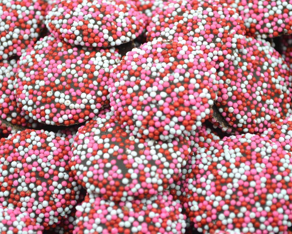 Valentines Dark Chocolate Nonpareils - CandyFavorites