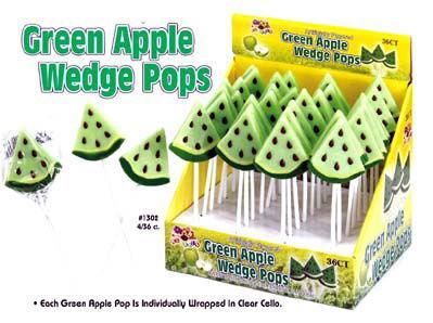 Wedge Pops Green Apple - CandyFavorites