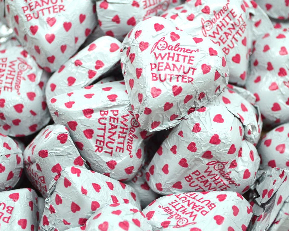 White Peanut Butter Hearts - CandyFavorites