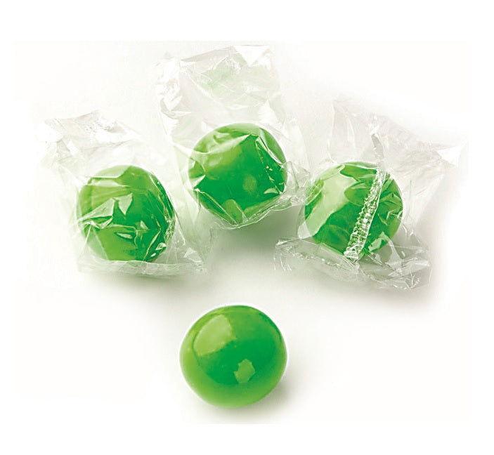 Wrapped Kiwi Green Gumballs - CandyFavorites