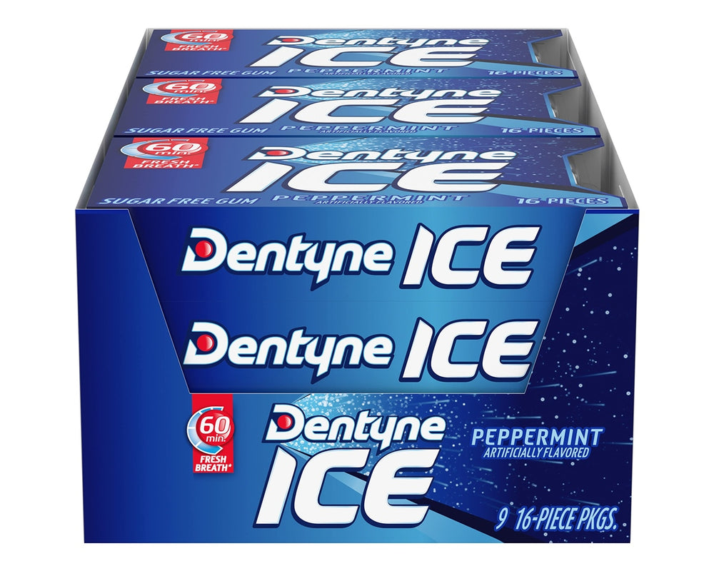 Dentyne Ice Peppermint Split to Fit Gum